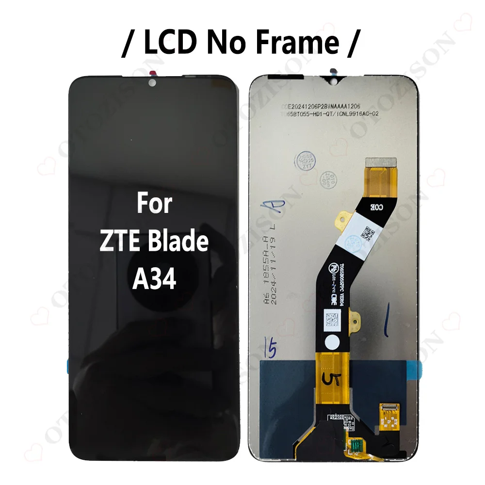 LCD With Frame For ZTE Blade A51 A52 2022 A53 Pro A54 A34 LCD A52