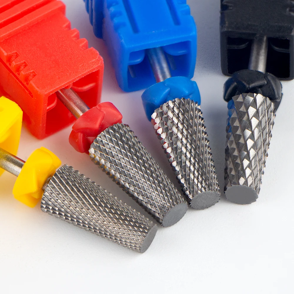 5in1TungstenSteelCrossTeethNailDrillBitsManicureFileNail