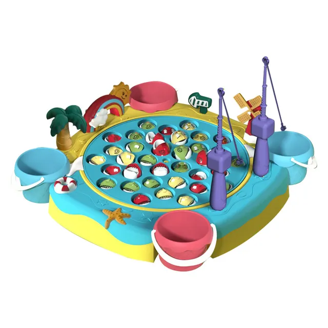 Montessori Magnetic Fishing Game for Children 4 to 6 Years Old Fish Games Toys for Boys Child Outdoor Water Table Play Beach Toy 6