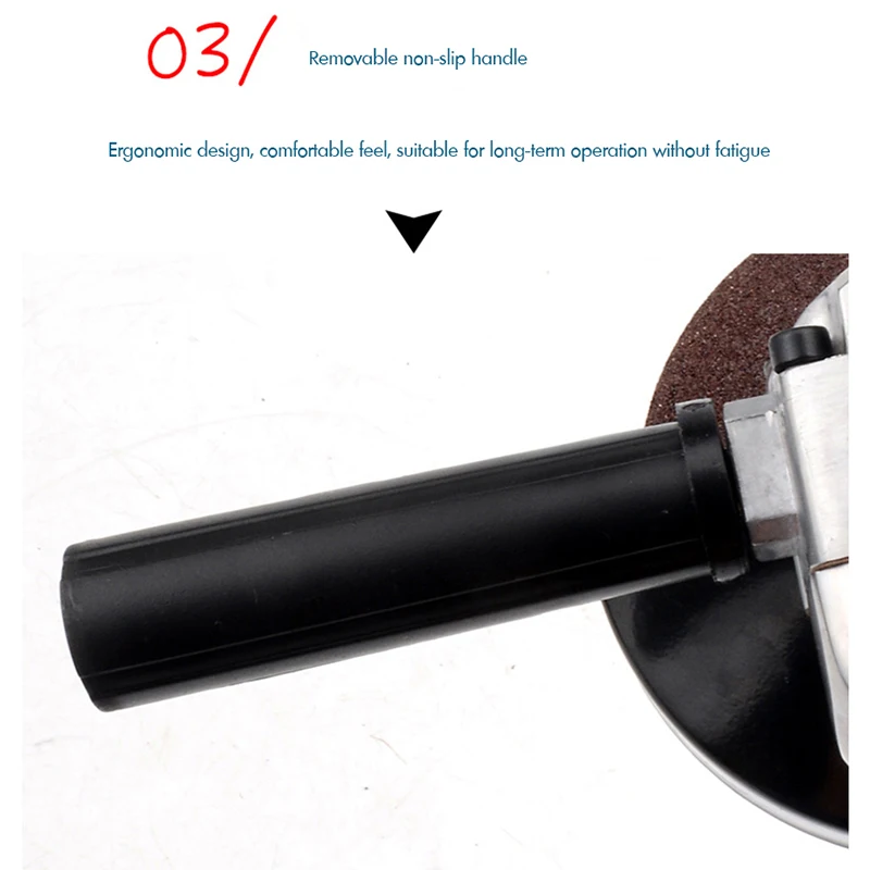 4" Pneumatic Air Angle Sander Angle Grinder Polishing Machine, 5-10mm Air Inlet, 6csfm, 0.8 Mpa, 10000 RPM Polishing Sander