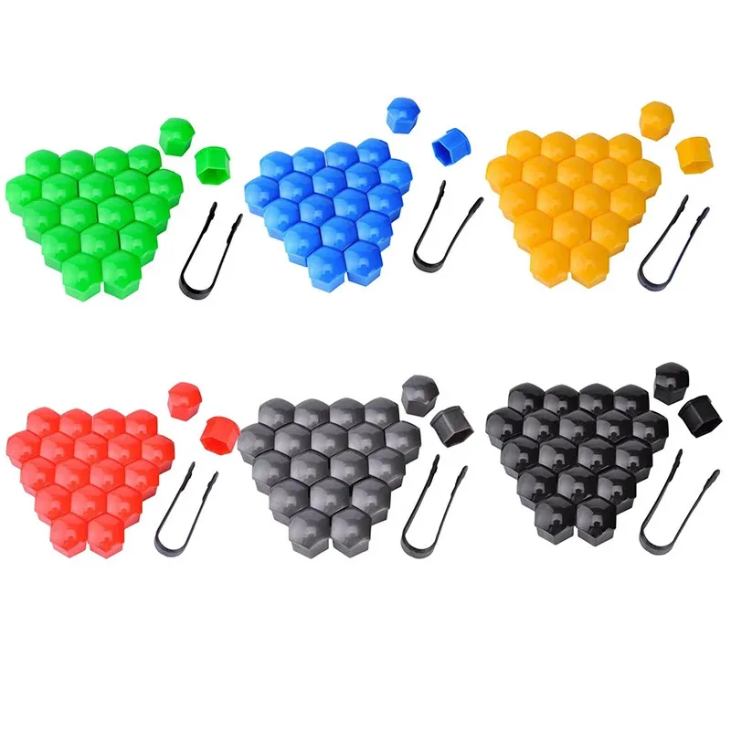 20/60pcs Car Wheel Nut Caps Protection Covers Caps Anti-Rust Auto Hub Screw Cover Car Tyre Nut Bolt Exterior Decoration
