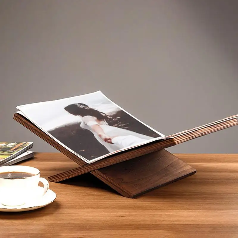 Elegant Wooden Book Holder for Stylish Display