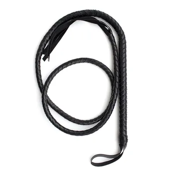 Long Bdsm Whip Bondage Erotic Riding Horse Crop Hunting Fetish Leather Spanking Paddle Pony Play Flogger Sex Toys for Couples 6