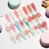 MIZHSE 15G Extension Nail Gel Non Stick Hand Solid Easy Stick Nail Patch Gel No Flowing Non Sticky Builder Gel Clear Nude Pink 6