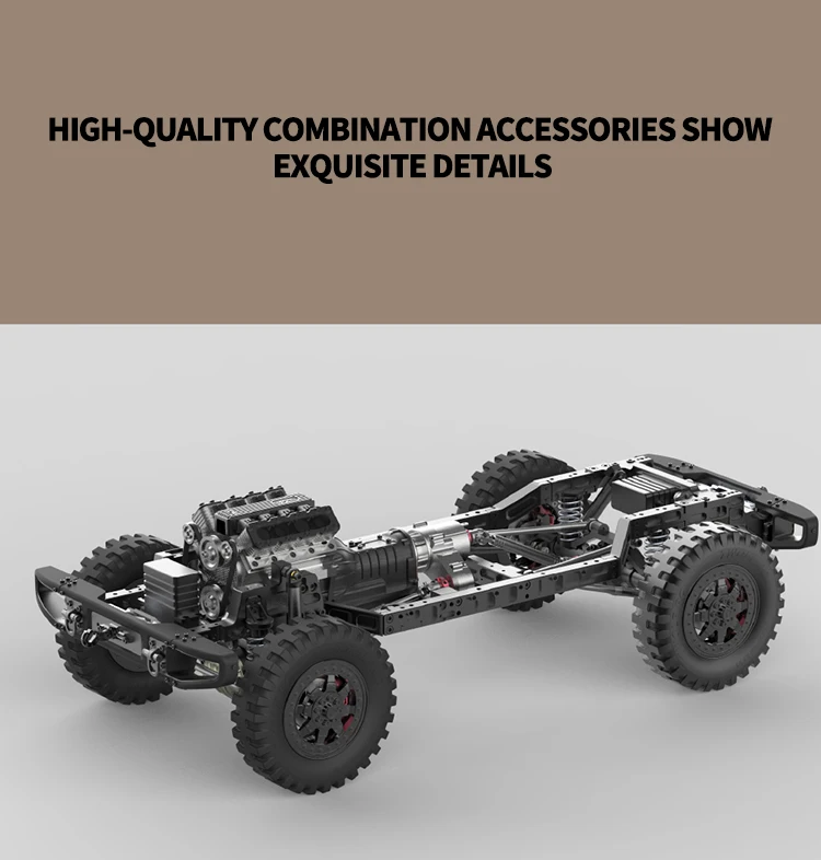 In Stock TWOLF KIT TW-715 1/10 RC Off-road Vehicles 2Speed Transmission Full Metal CNC Control Crawler Car Sound Toys Model 3