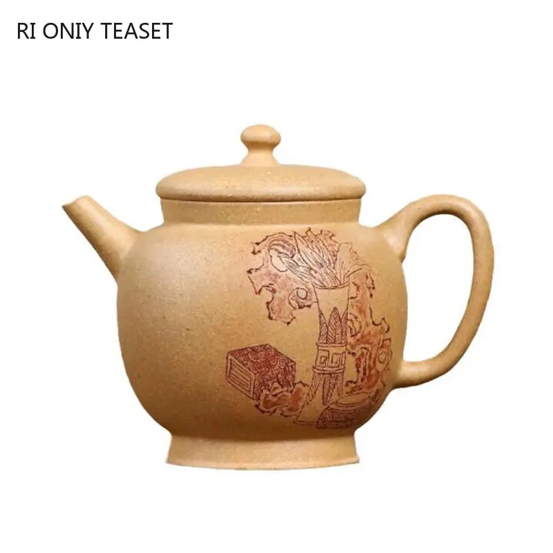 120ml Yixing Purple Clay Teapots Famous Artists Handmade Small Capacity