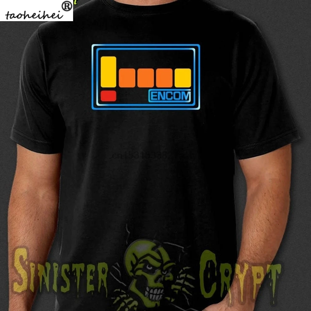 Трон Encom компьютерный логотип 1982 футболка для научных фантастических фильмов