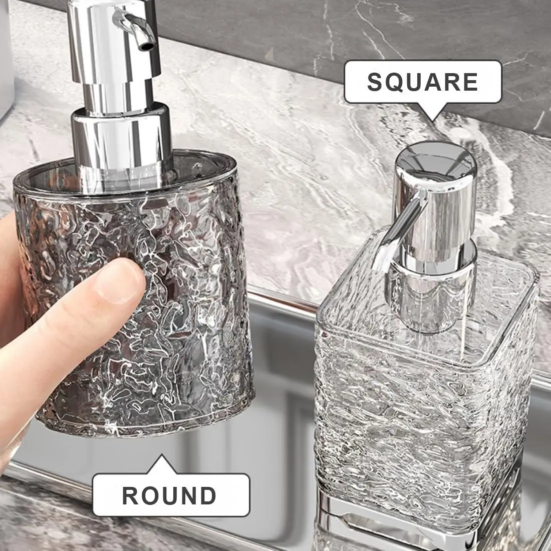 Multipurpose Soap Dispenser Easy to Clean Glass Soap Pump Dispenser Ideal for Bath and Bathroom 3