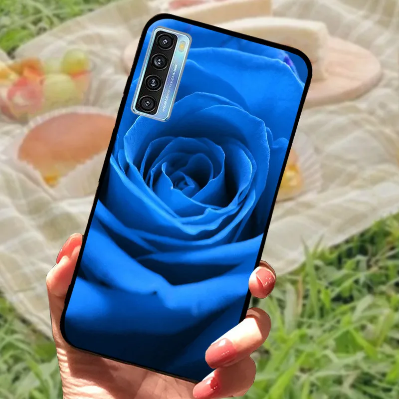 Elegant Black Marble Silicone Soft Case - Protective Bumper Cover