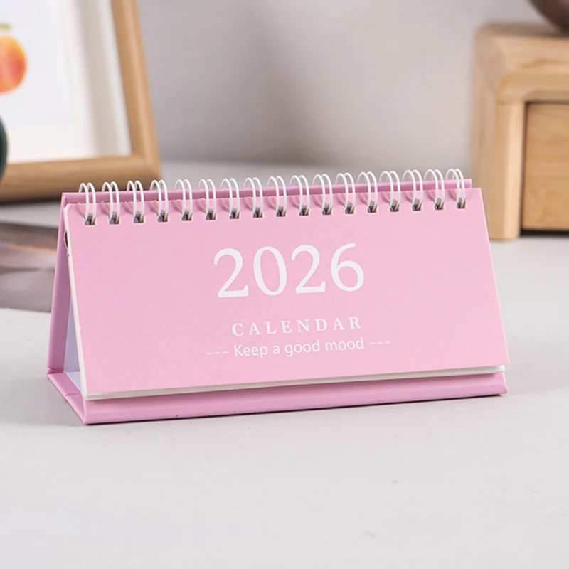 2026 Mini Desk Calendar Desktop Notepad Ornament Cute Simple Calendar,Christmas New Year Gift, Daily Planner Table Calendar