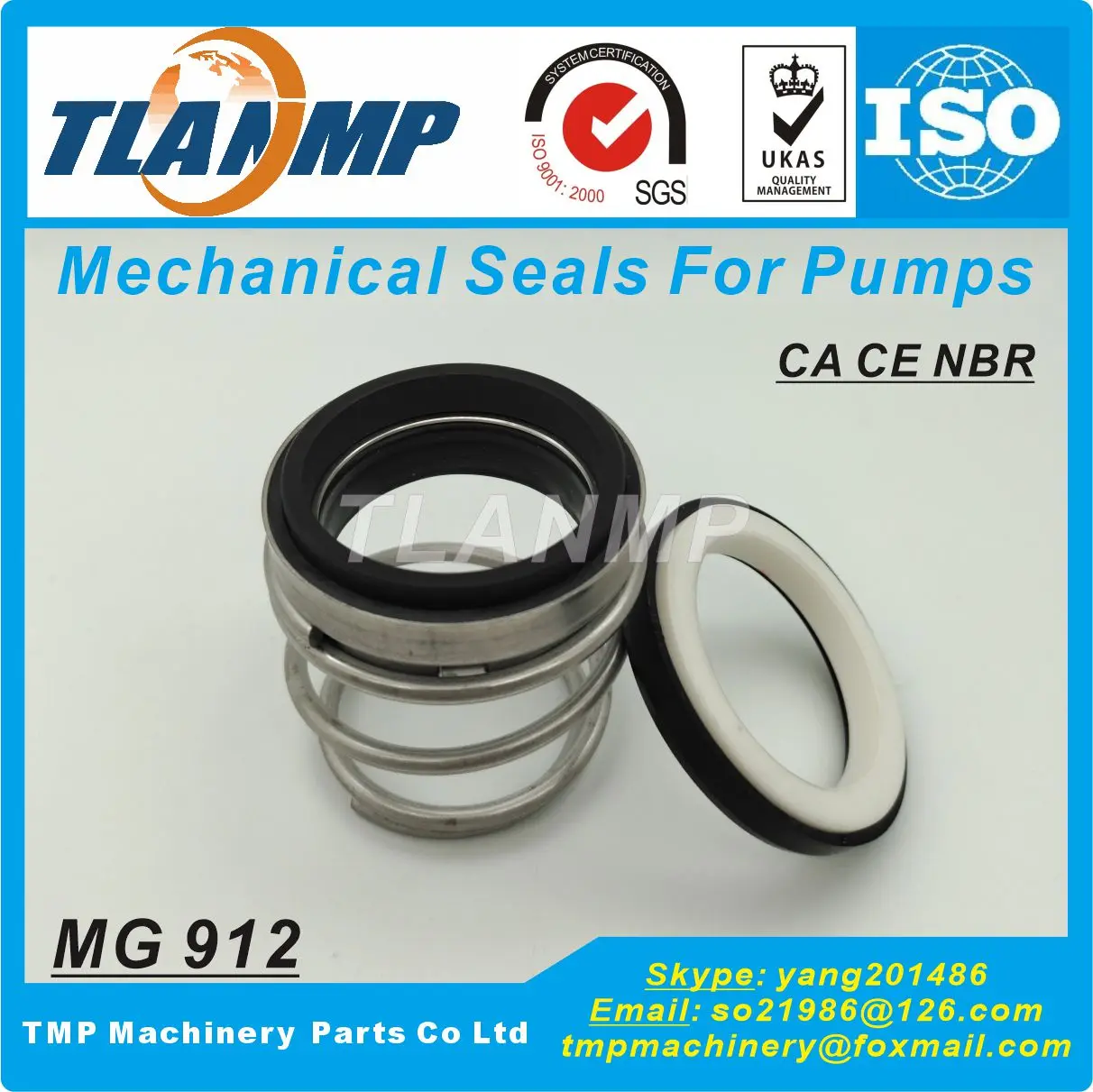 MG912-33 MG9-33 랜프 고무 벨로우 기계식 씰, MG912/33-G60, G60 시트 EN 12756