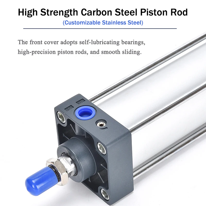 Pneumatic Cylinder Standard Pneumatic Cylinder SC32/40/50/63mm Bore Air Piston Double Acting 25-1000mm Stroke Aluminum Alloy Actuator Parts pneumatic cylinder