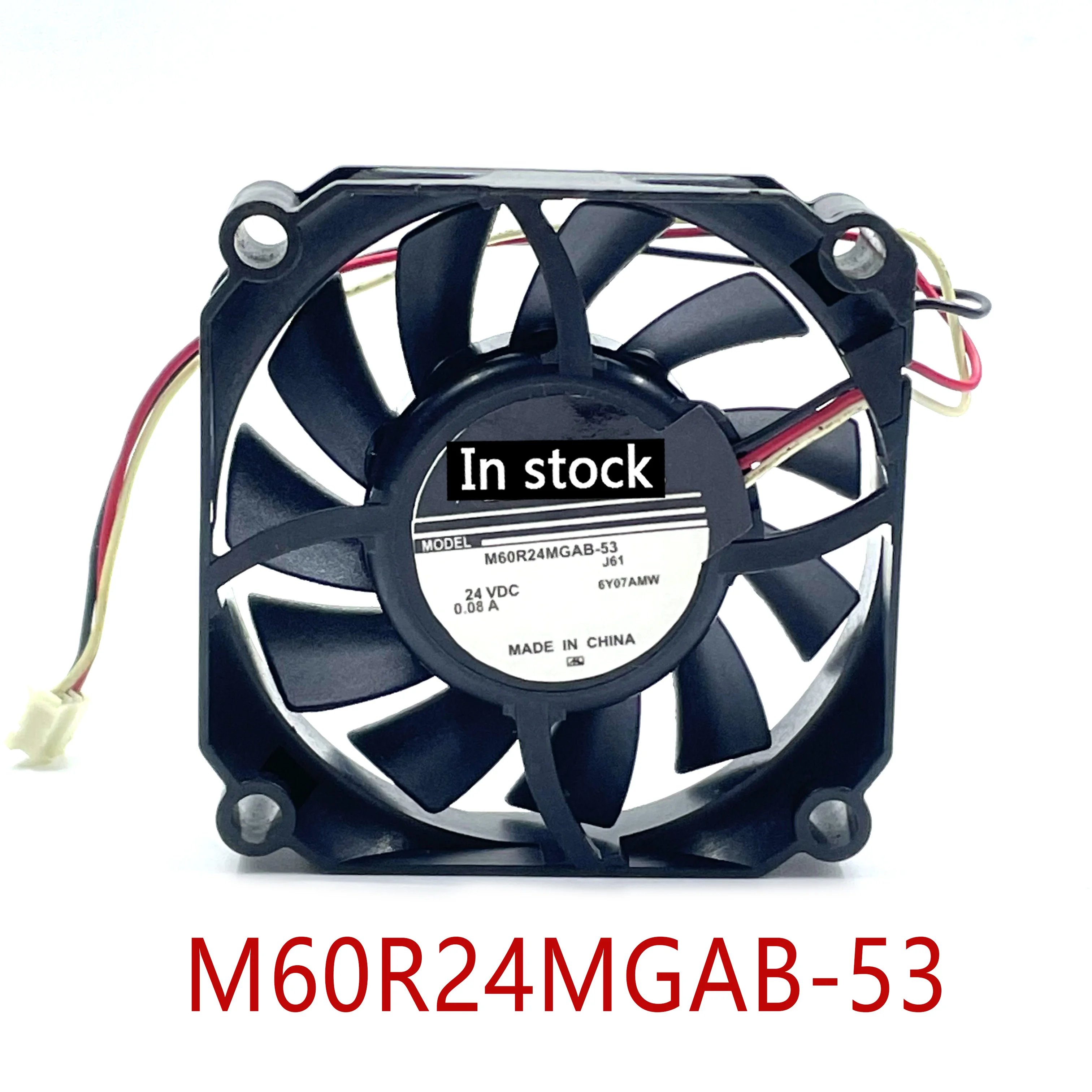 

Original 100% working M60R24MGAB-53 J61 24V 0.08A 60*60*15 3-wire printer power supply cooling fan