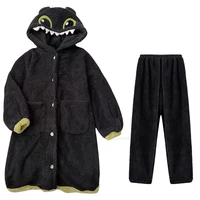 Adult Kigurumi Toothless Dragon Onesie Pajamas Cosplay Costume Robes Anime Nightgown Halloween Cartoon Sleepwear Slipper - Image 2
