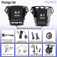 Autoradio Android 16 pour Ford Mondeo MK4 2011 - 2013 Style Autoradio Stéréo Lecteur Multimédia GPS Navigation 5G Wifi 9,7 pouces 6