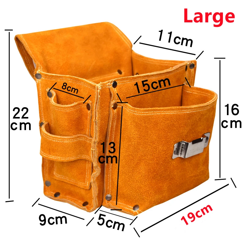 tool tote bag Tool Fanny Pack Leather Tool Kit Plumber Repair Tool Kit Hardware Accessories Storage Hammer Ruler Nail Screwdriver Organizer tool tote bag Tool Storage Items