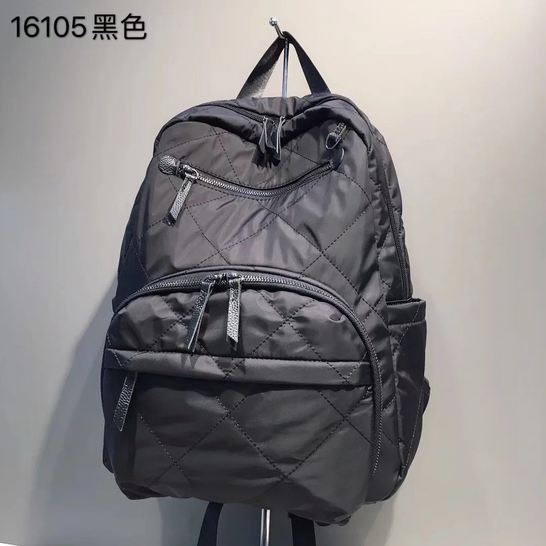 New Women Leisure Backpack 2023 Waterproof Nylon Neutral Backpack Large Capacity Simple Travel Leisure Commuter Bag