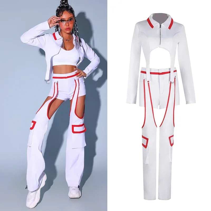 

Women Kpop Outfits Jazz Dance Costumes Gogo Dancers Pole Dance Rave Clothes Nightclub Bar Dj Performance Stage Costumes