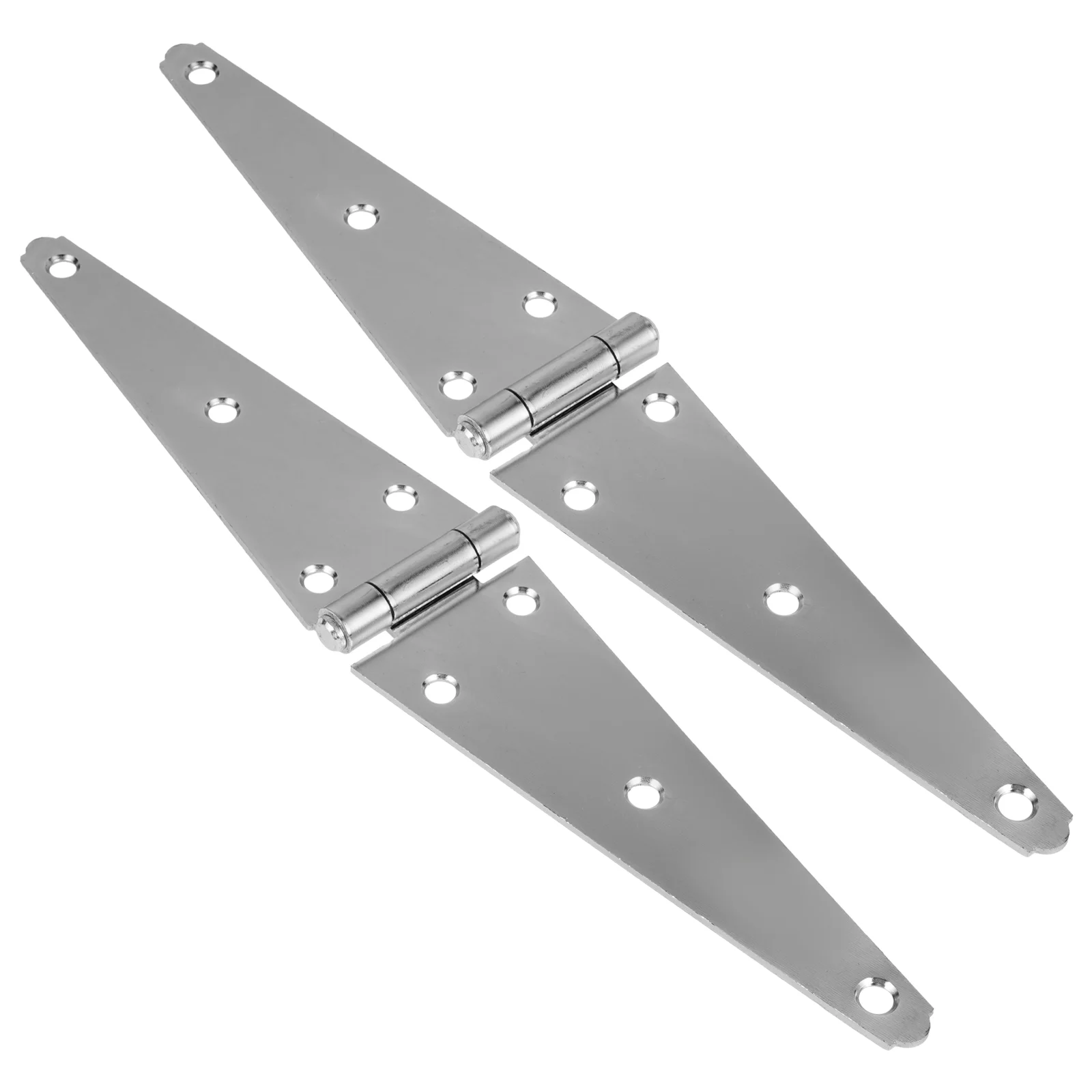 2 Pcs Shed Hinges Gate Door Barrier Fence Wood Kit Outdoor Spindle Replacement Galvanized Iron