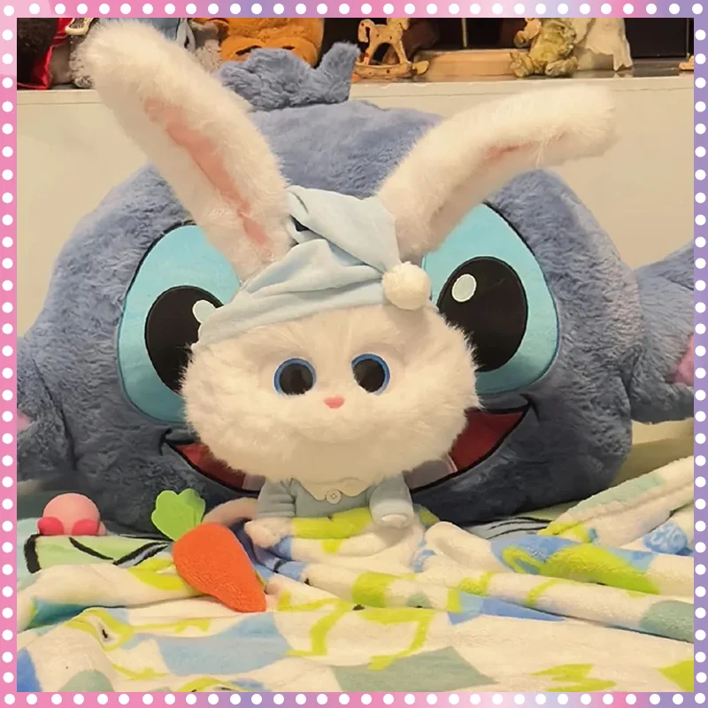 

Kawaii Disney плюшевые куклы Кролик босс игрушки таинственная жизнь домашних животных мягкие подушки игрушки Мультяшные куклы игрушки подарок на день рождения для девочки