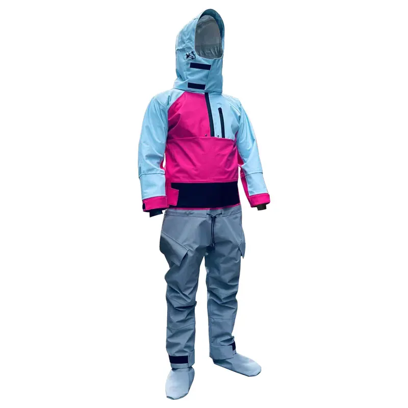 New Women Kayak Drysuit One Piece Waterproof Breathable Full Dry Suit For Kayaking Rafting Canoeing Paddling SUP Surfing Fishing - 4