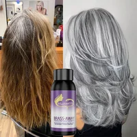 30ML Gray Color Fixing Hair Dye Shampoo Cover Gray Hair Fade Yellow After Bleach Hair Shampoo Non-irritating Purple Shampoo 1
