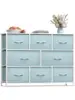 Sorbus Dresser with 8 Drawers - Chest Organizer Unit with Steel Frame Wood Top and Handle Fabric Bins for Clothes - Wide 1