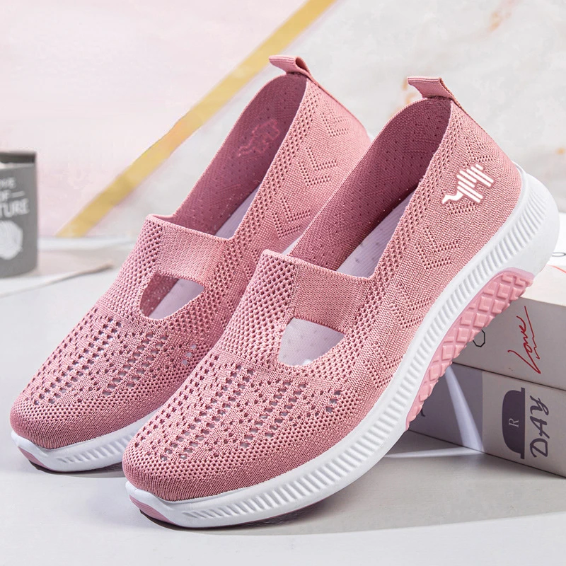 Cloth Shoes Women's Summer New Style Walking Shoes Soft Soled Soft Shoes Lightweight Comfortable Elderly Shoes Women's Shoes