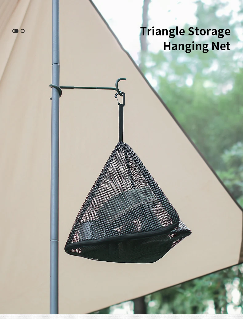 Description Picture 2 of itemDrying Net Triangle Drying Hanging Mesh Storage Net Tent Food Dryer Net Outdoor Camping Organizer Mesh Storage For Foods Clothes