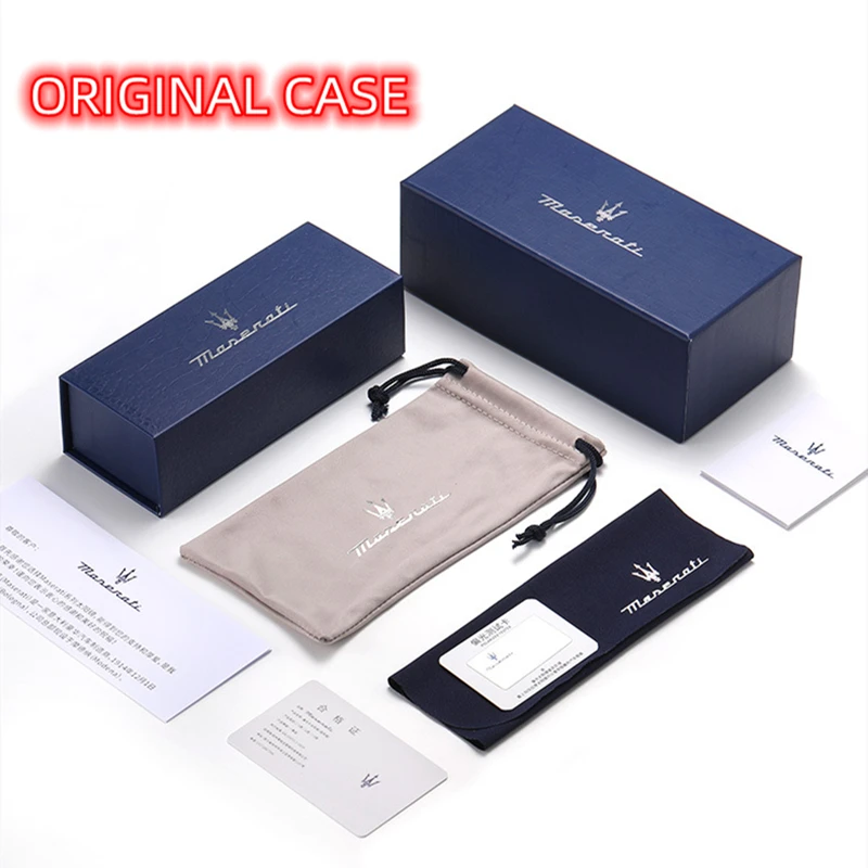 MASERATI Fashion goggles Sunglass front view silver