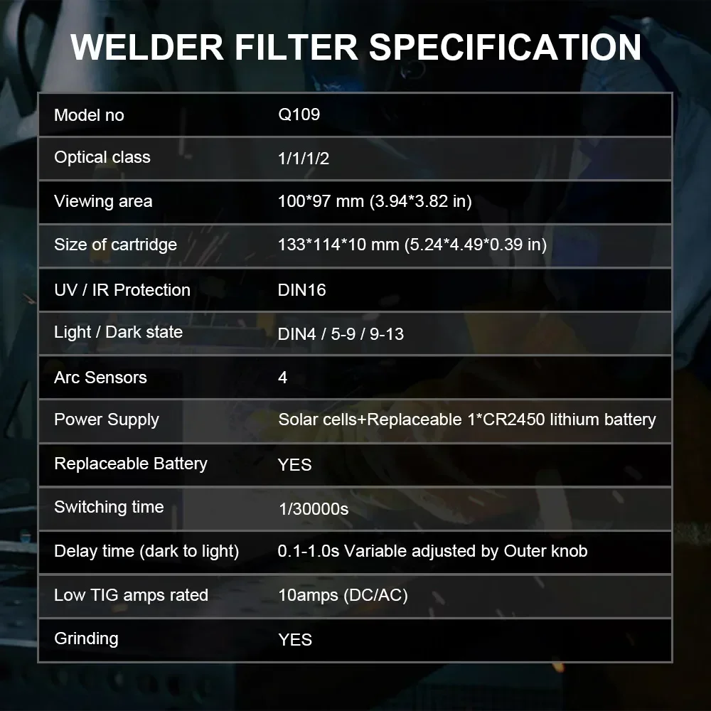 Welding Helmet Large View Welder Mask True Color Lens For Arc Weld Grind Cut Welding Mask Solar Power Auto Darkening welding mask