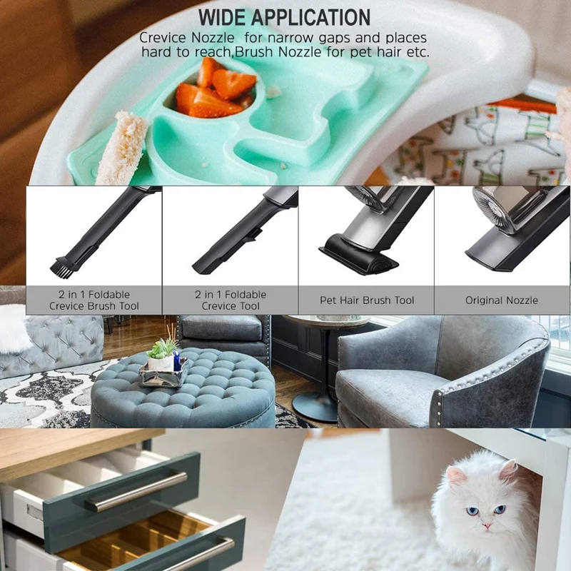휴대용 무선 자동차 진공 청소기, 13000 PA 핸드 USB 진공 청소기, HEPA 필터, 가정용 애완 동물 털 청소