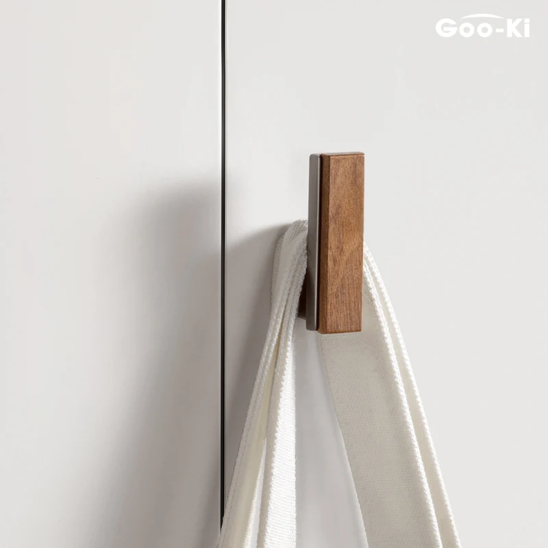 Black Walnut Wardrobe Handle Solid Wood Door Handle