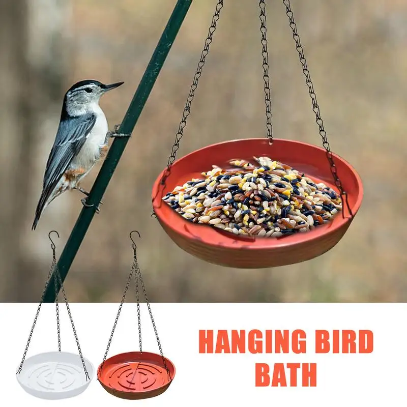 

Suspend Bird Bath Hanging Bird Feeding Tray Bird Water Bowl Hanging Bird Bath Garden Yard Decor Pet Feeder For Bird Water Garden