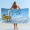 S-Simons C-Cat Big Microfiber Beach Towels Quick Dry Towel Sand Beach Towels Pool Towel For Travel Swim Pool Yoga 3