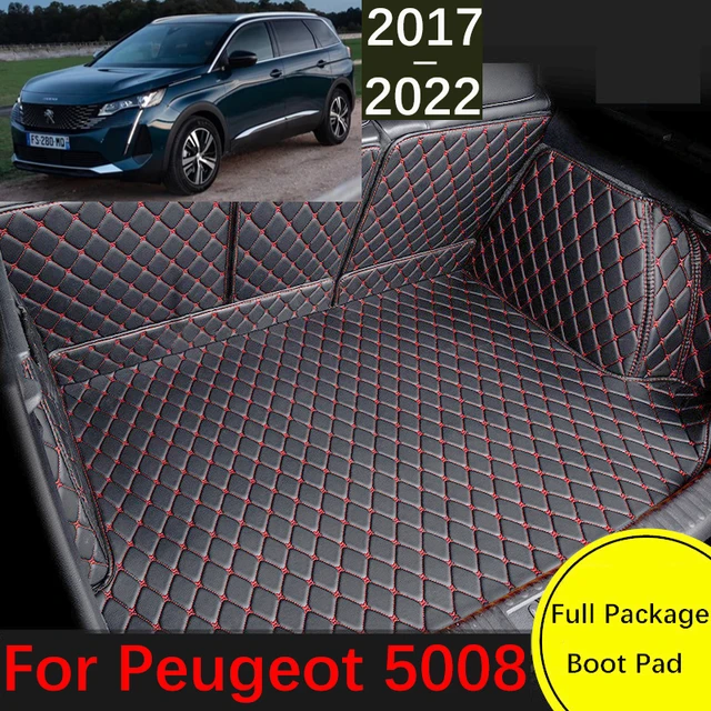 Polymères de coffre de voiture en cuir personnalisés, 7 places,  imperméables, tapis, boue, accessoires, KIT 5008, P87, 2017 ~ 2022 -  AliExpress