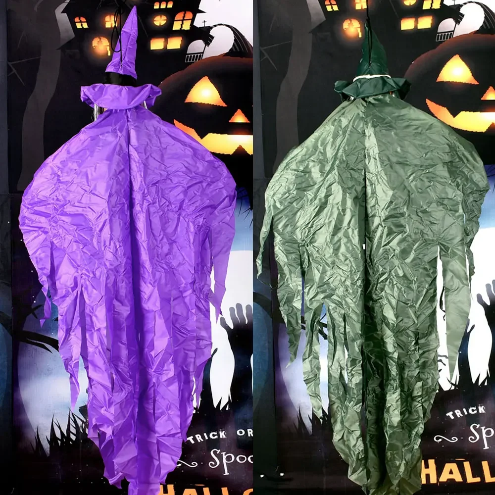 Hanging Animated Talking Witch with Light-up Eyes for Halloween Haunted House Party Prop D&eacute;cor Halloween Outdoor Yard Decoration