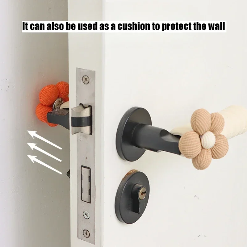 Door Knob Covers Door Handle Covers Winter Anti-static Door Knob Covers Cute Cartoon Decoration Room Doorknob Protective Sheath Metal Warmer Handle EVA Cover