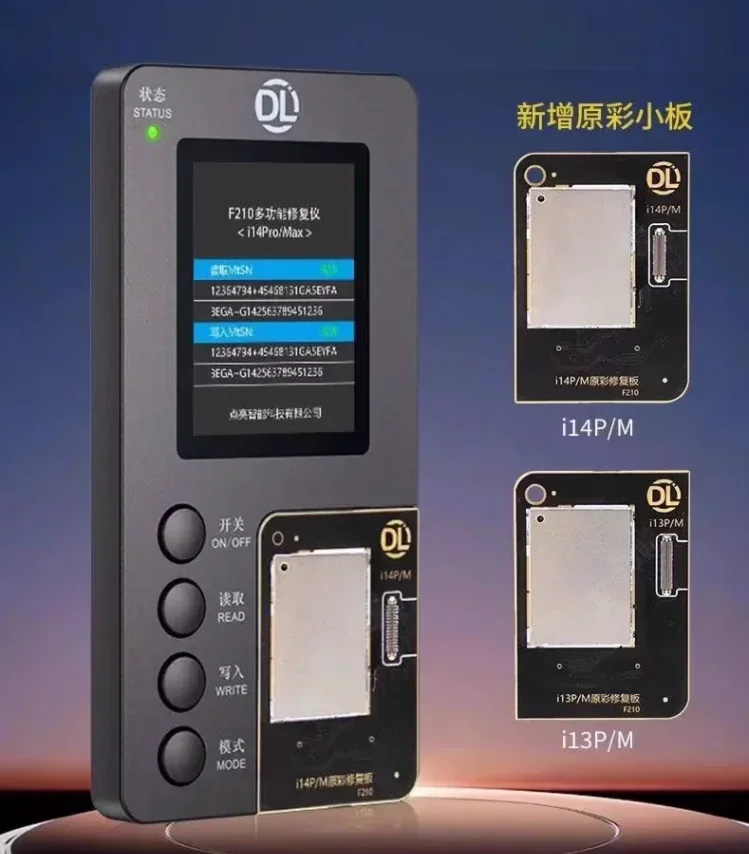 Программатор восстановления тона DL F210, не требует оригинального экрана для IP 8-14 Pro Max, оригинальный/Третий экран, инструменты для ремонта цвета