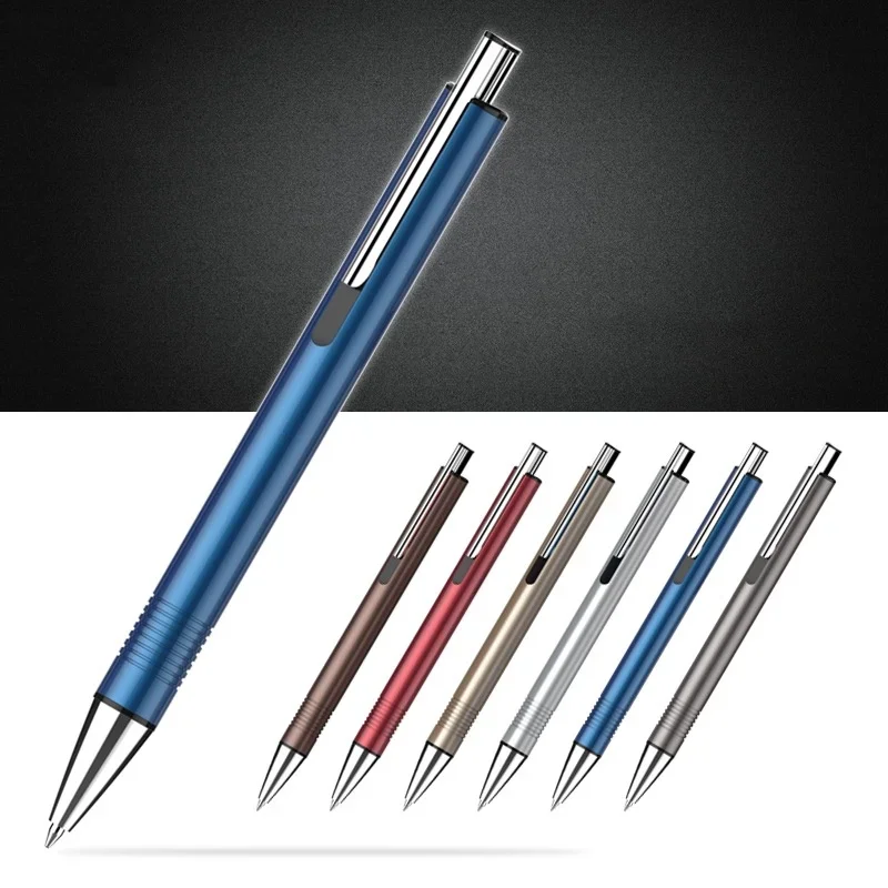 

Metal Press Pen Creative Advertising Ballpoint Pen Creative Advertising Signature Pen 0.5mm Refill 7 Colors