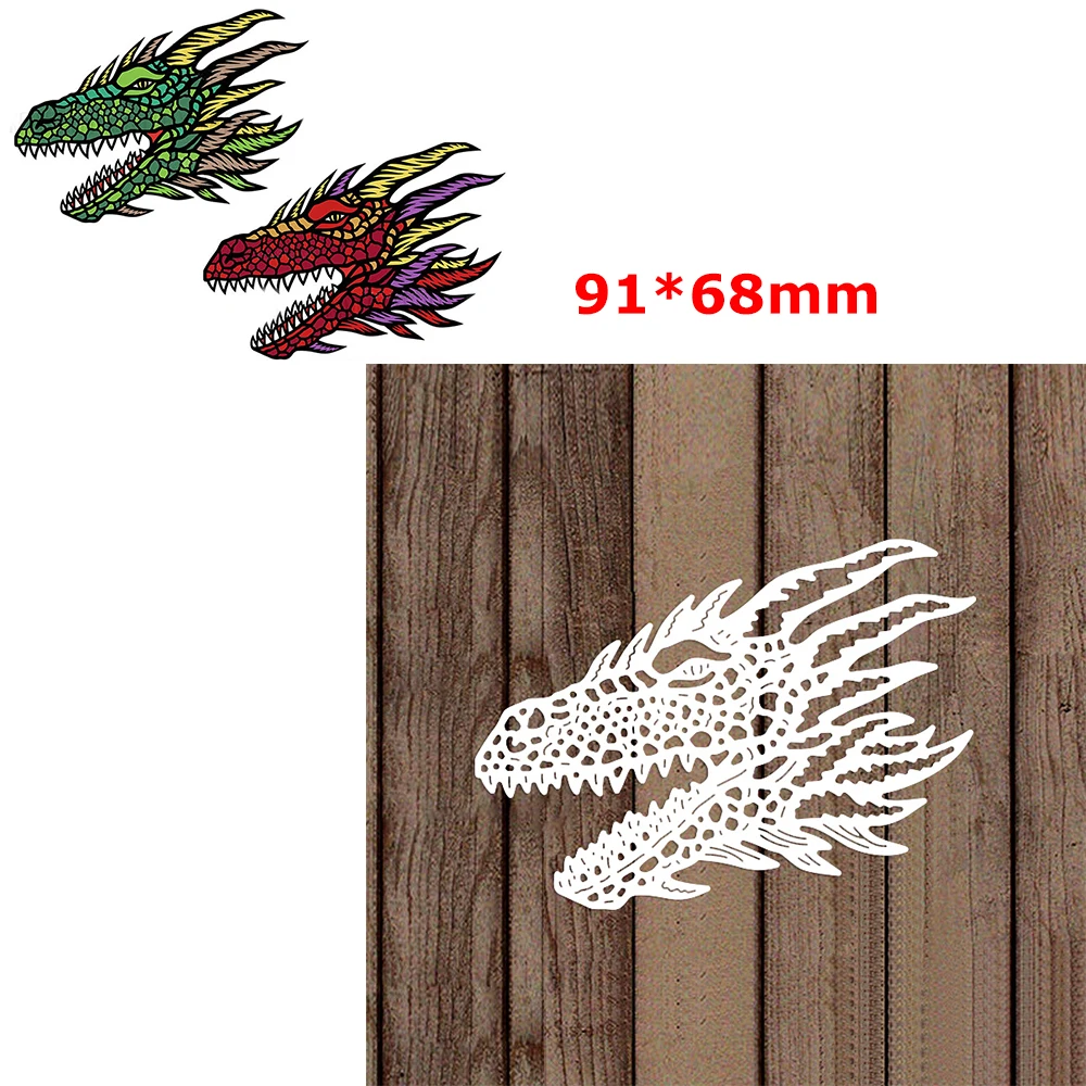 

Vivid Dragon Head Metal Cutting Dies DIY Scrapbooking Album Paper Card Crafting 2022 New Mould Knife Making Template