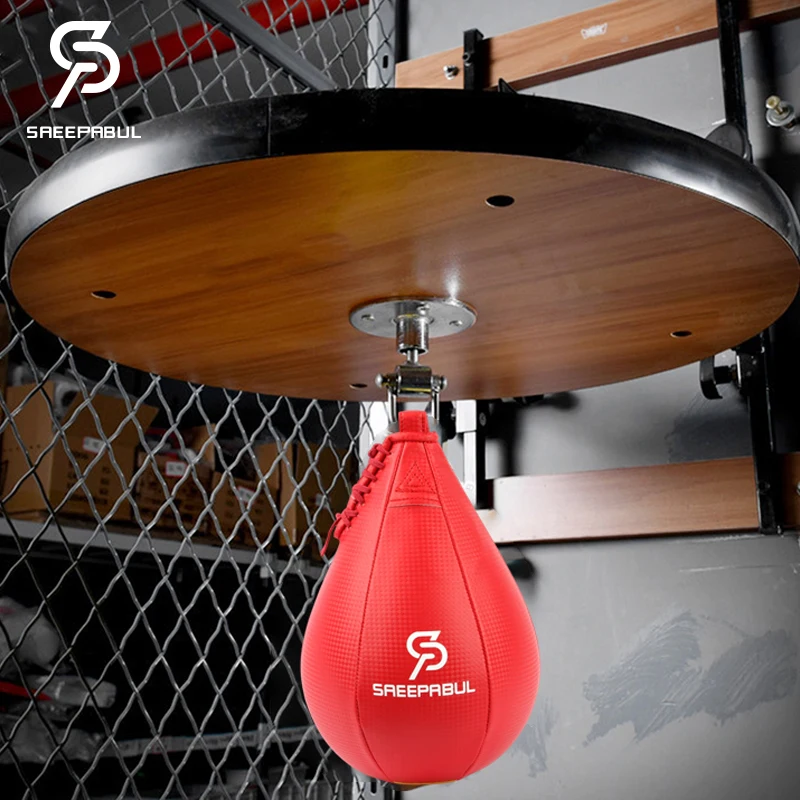 Boxing Pear Shape PU Speed Ball with Swivel Punch Bag Punching boxeo Speed bag Punch Fitness Training Ball Gym Exercise Agility boxing punching bag boxing speed ball