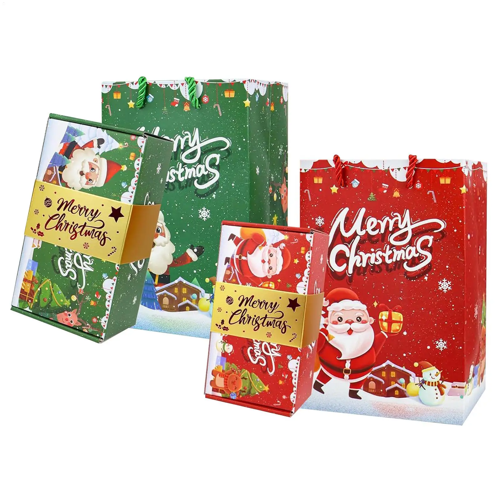 10Pcs Christmas Surprise Gift Boxes Folding Pop-Up Surprise Boxes Red Green Envelope Gift Boxes Explosio n Money Bounces Boxes