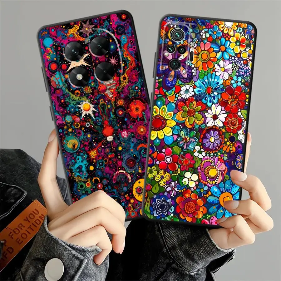 Vibrant Psychedelic Art Phone Cover Case