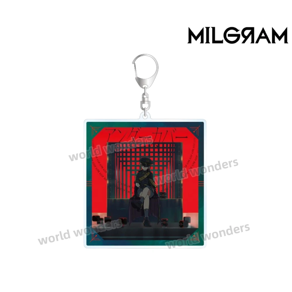 뜨거운 MILGRAM 애니메이션 피규어 코스프레 아크릴 양면 ??키 체인 장난감 Q 버전 가방 펜던트 크리 에이 티브 열쇠 고리 팬 선물 핫 세일