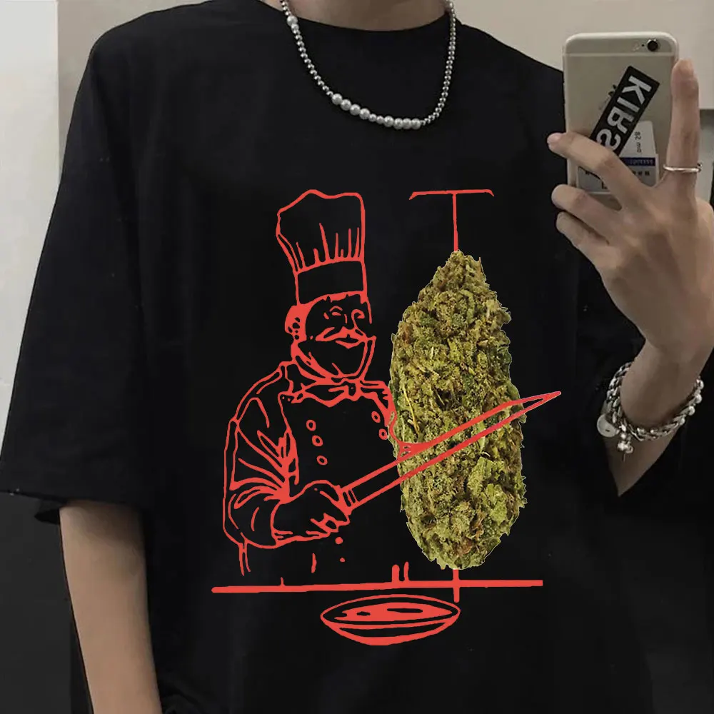 Funny Doner Kebab Weed Graphic Men/Women T-Shirt Pure Short Sleeve T-shirts Summer Tee Shirt Oversize Harajuku Streetwear Tops