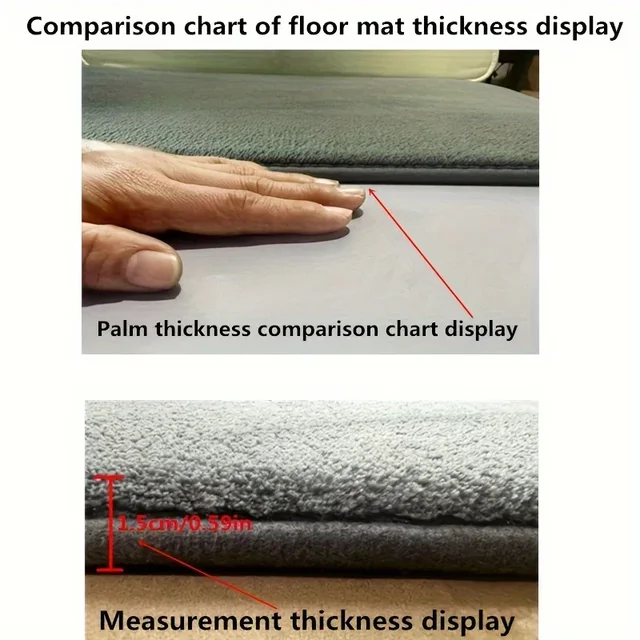 Tapis de toilette en forme de U, tapis de salle de bain, en mousse à mémoire de forme, antidérapant, super absorbant 6