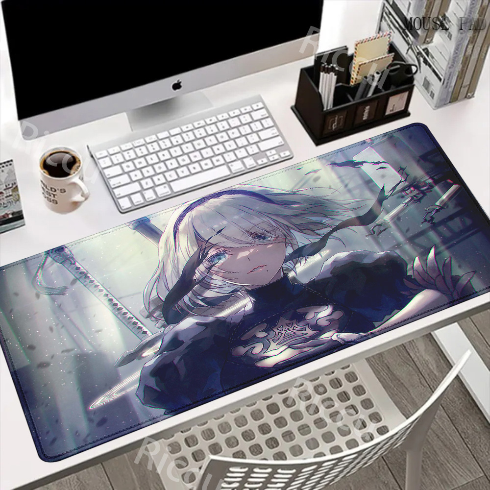 Game NieR:Automata 2B Larger Mousepad Xxl Gaming Keyboard Computer Desk Mat Accessories Game Mouse Pad Office Carpet BigMousepad