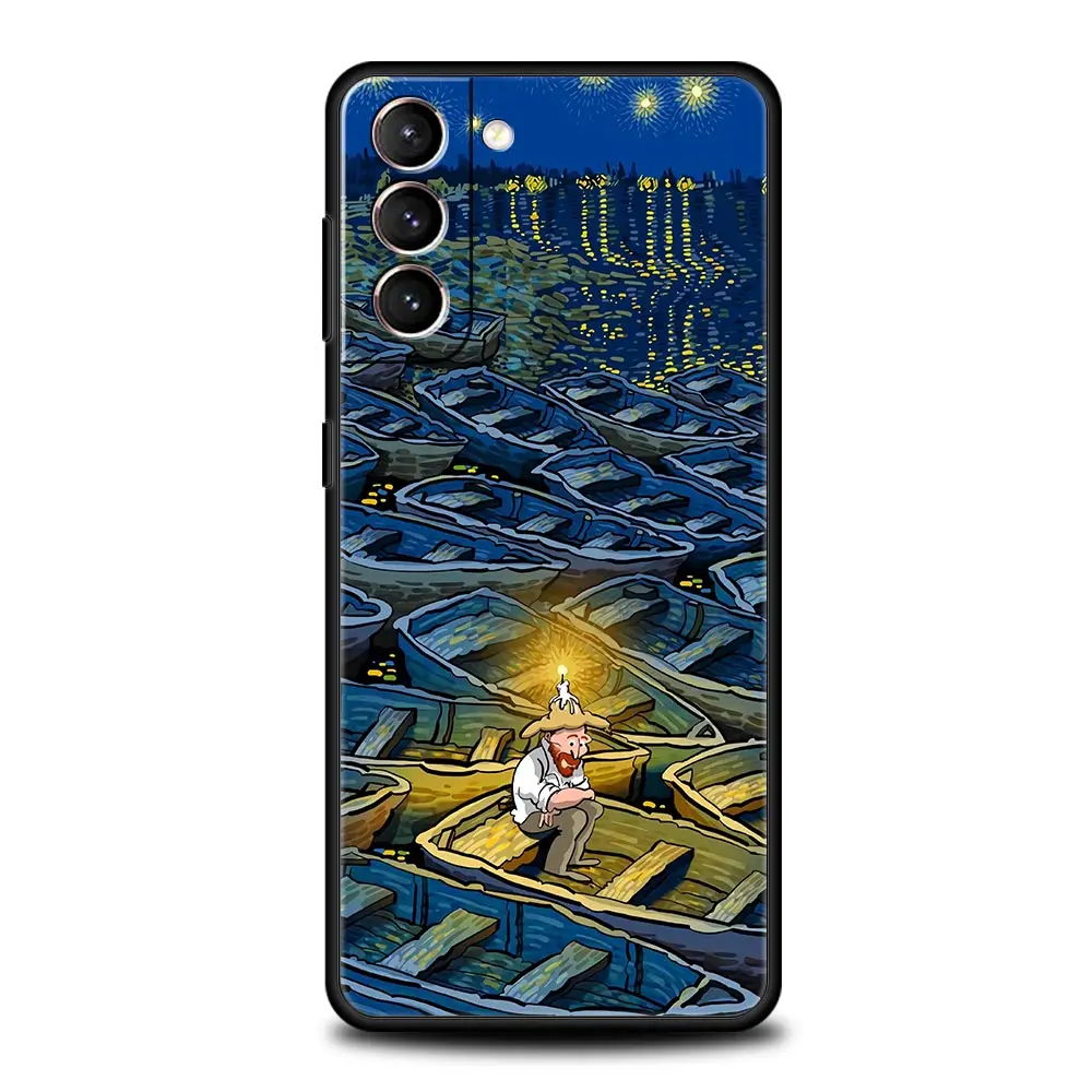 Retro Van Gogh Oil Painting Soft Silicone Phone Case