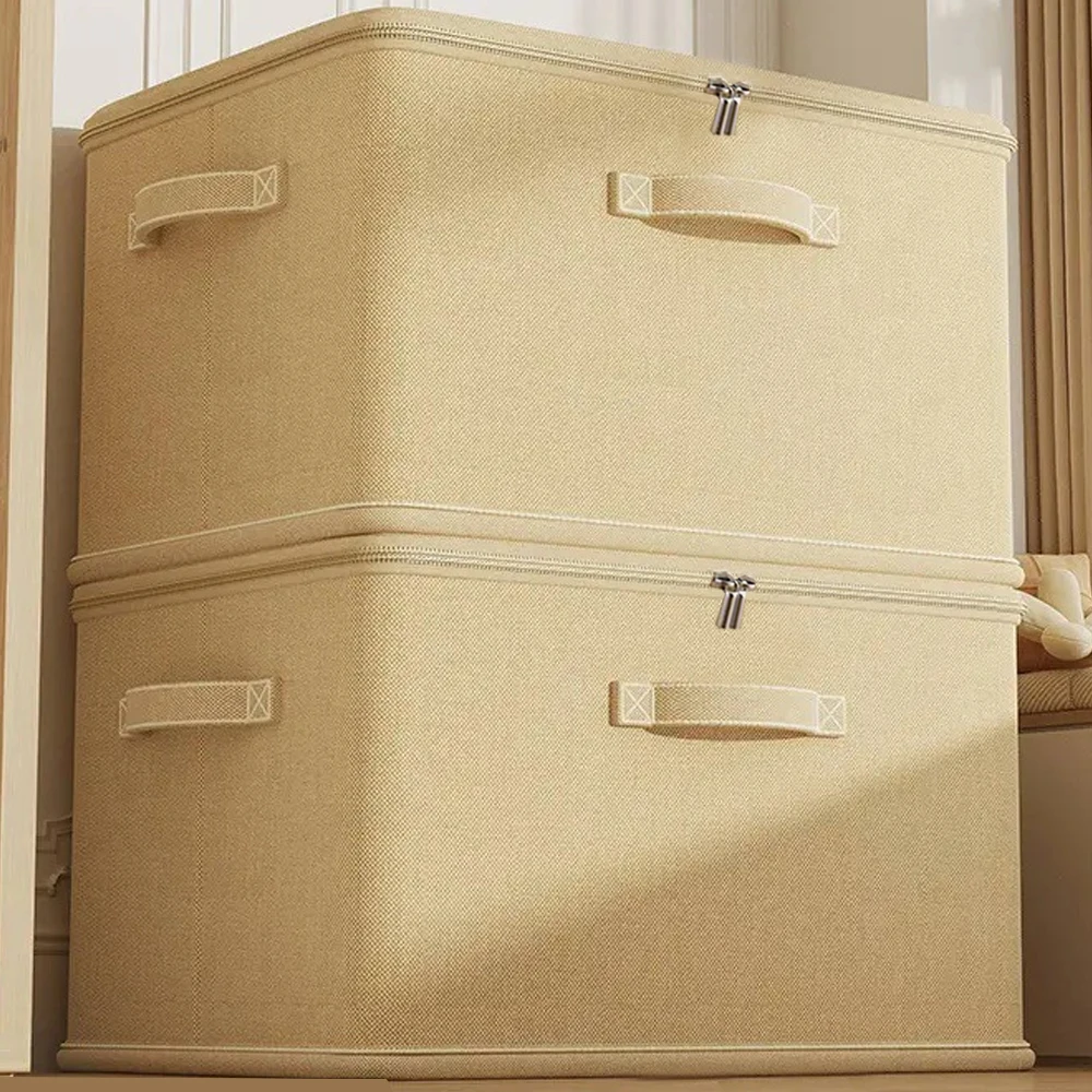  Closet Storage Box with Cover Large Capacity Foldable Clothes Quilts Organizer Bag Wardrobe Organizer Underwear Storage Box